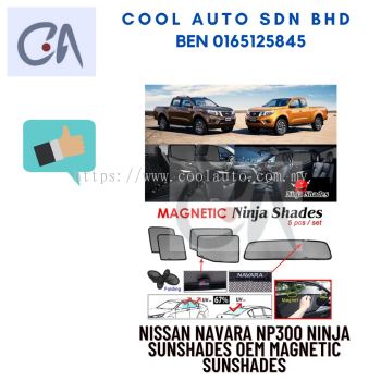 %READY STOCK %NISSAN NAVARA NP300 NINJA SUNSHADES OEM MAGNETIC SUNSHADES