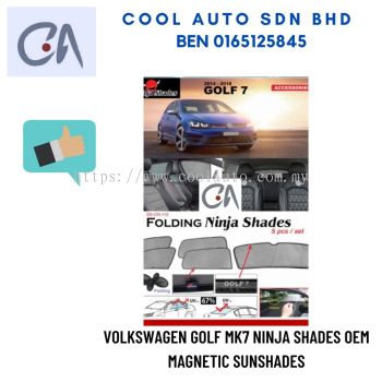 %READY STOCK %VOLKSWAGEN GOLF MK7 NINJA SHADES OEM MAGNETIC SUNSHADES