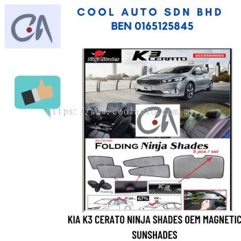 %READY STOCK %KIA K3 CERATO NINJA SHADES OEM MAGNETIC SUNSHADES