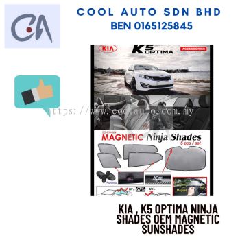 %READY STOCK %KIA , K5 OPTIMA NINJA SHADES OEM MAGNETIC SUNSHADES