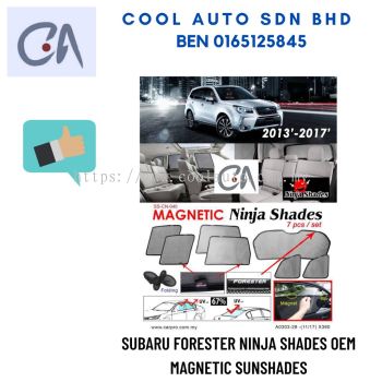 %READY STOCK %SUBARU FORESTER NINJA SHADES OEM MAGNETIC SUNSHADES