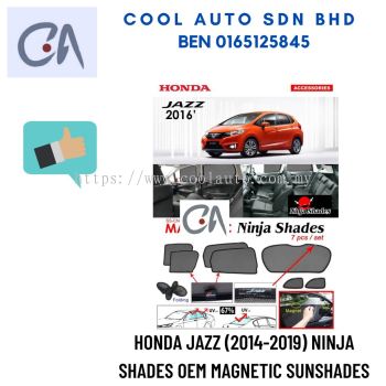 %READY STOCK %HONDA JAZZ (2014-2019) NINJA SHADES OEM MAGNETIC SUNSHADES