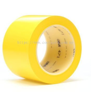 READY STOCK 3M 471 YELLOW VINYL TAPE , 25MM x 33MM