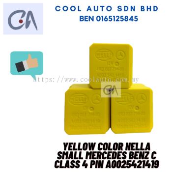 READY STOCK  YELLOW COLOR HELLA SMALL MERCEDES BENZ C CLASS 4 PIN A0025421419