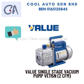 READY STOCK VALUE SINGLE STAGE VACUUM PUMP VE115N (2 CFM)