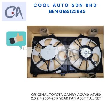 READY STOCK ORIGINAL TOYOTA CAMRY ACV40 ASV50 2.0 2.4 2007-2017 YEAR FAN ASSY FULL SET