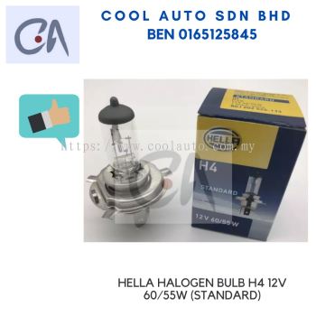 READY STOCK HELLA HALOGEN BULB H4 12V 60/55W (STANDARD)