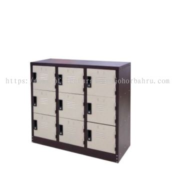 HALF HEIGHT 9 COMPARTMENT STEEL LOCKER