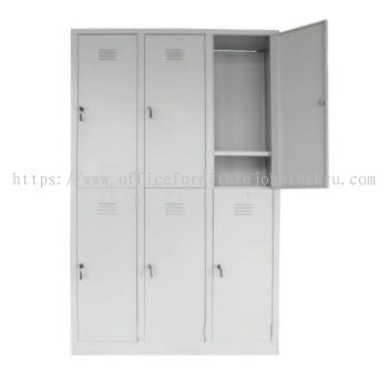 6 COMPARTMENT STEEL LOCKER