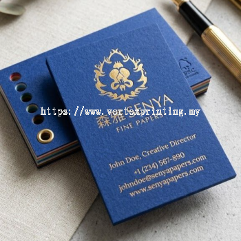 Business Card 480gsm Royal Blue Cotton Card (FSC)