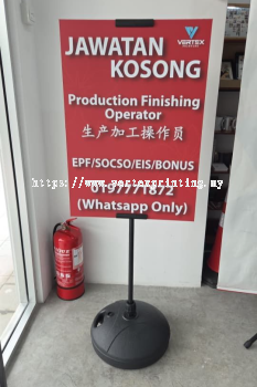 Poster T-Stand with Water Tank