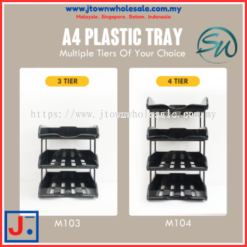 SW 3-4 Tier A4 Plastic Tray