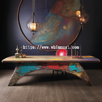 Eclectic Reclaimed Wood Desk