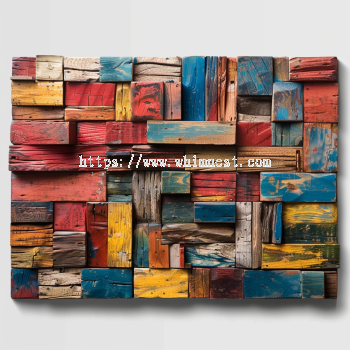 Patchwork Reclaimed Wood Wall Art