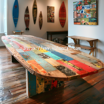 Long Reclaimed Wood Dining Table