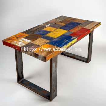 Industrial Patchwork Dining Table