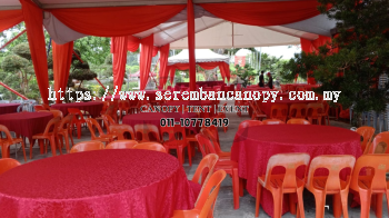 10pax Round Table with PVC Chairs Set 