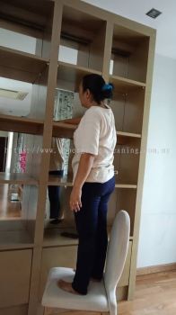 Dust and Wipe Cabinets at Living Room at Mutiara Damansara