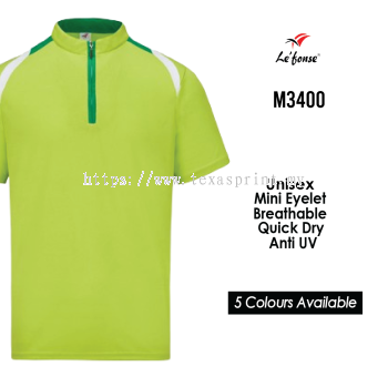 Microfibre Zip Polo -  M3400