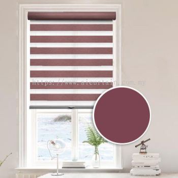 ZEBRA BLIND BLACKOUT - MAROON