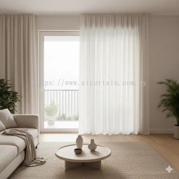 Langsir Sheer Day Premium untuk Kondominium Mewah di Kuala Lumpur, Selangor & Klang Valley
