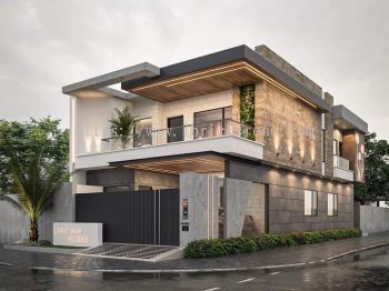 Facade Design End Lot Semi D