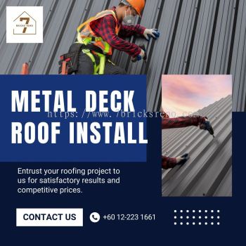 Metal Deck Roof Install 