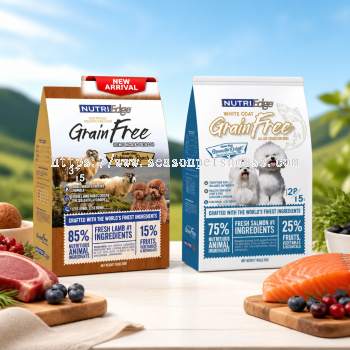 Nutriedge Grain Free Dog Food 1kg - Salmon Whitefish Tuna & Lamb Chicken for Mini Breeds