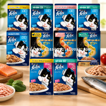 Felix Wet Cat Food Pouches for Kittens & Adults - Nutritious Chicken, Tuna, Salmon Flavours