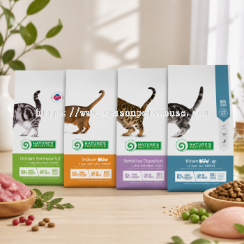 Nature's Protection Cat Dry Food 2kg - Urinary, Kitten, Indoor & Sensitive Digestion Care