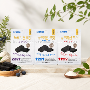 Forcans Nutritional Dog Treats for Hip, Joint, Skin, Coat & Eye Care - 240g Pack