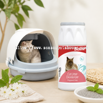 Bioline Cat Litter Deodorizer Powder 425g - Odour Neutralizer for Fresh Cat Litter