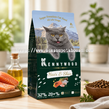 Kennywood Cat Food 7kg for Healthy Hair & Skin with Omega 3 & 6