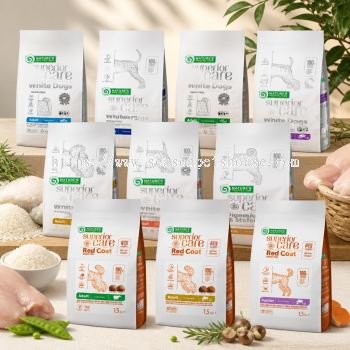 Natures Protection White Dog Grain Free Dry Food for Small Breeds - Supports White Coat & Digestive Health