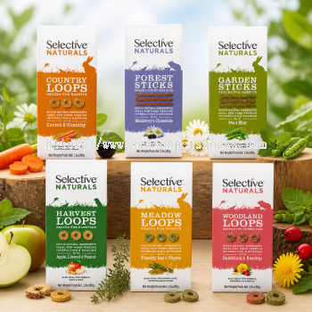Selective Naturals Small Pet Snacks by Supreme - High Fiber, Low Sugar Treats for Rabbits, Hamsters & More