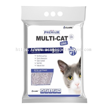 Claire Premium MultiCat Litter 9L   Natural Bentonite, Dust-Free, Odor Control