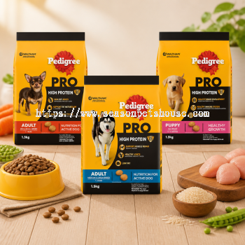 Pedigree Pro High Protein Dry Dog Food Chicken Lamb for Puppy & Adult - Supports Immunity, Growth & Joint Health