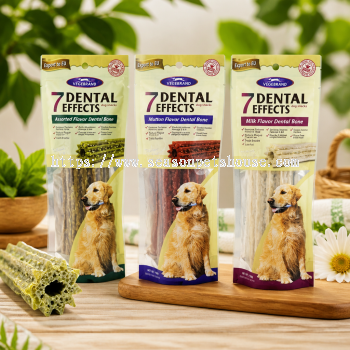 Vegebrand 7 Dental Effect Dog Treats - Long-Lasting Chew with Tartar Control and Fresh Breath