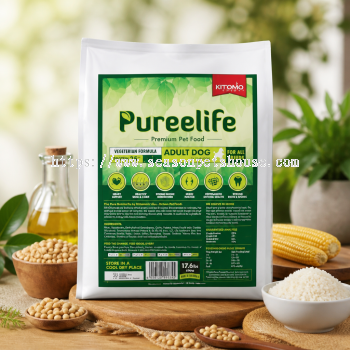 Kitomo Pureelife Vegan Adult Dog Food 8kg - Plant-Based Nutrition for Healthy Canines