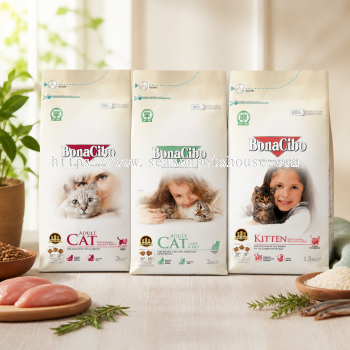 Bonacibo Super Premium Dry Cat Food for Kittens & Adults - Chicken, Lamb & Rice