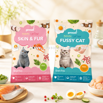 Proud Cat Holistic Grain-Free Dry Food for Skin & Fur Health 10kg - Season Pet Shop