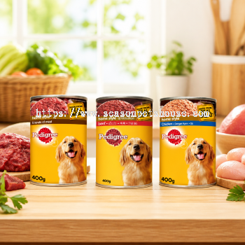 Pedigree Dog Wet Food Canned Nutrition 400g - Complete Meal for Adult Dogs