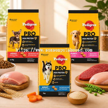 Pedigree Pro High Protein Dry Dog Food for Puppies & Adults - Chicken & Lamb