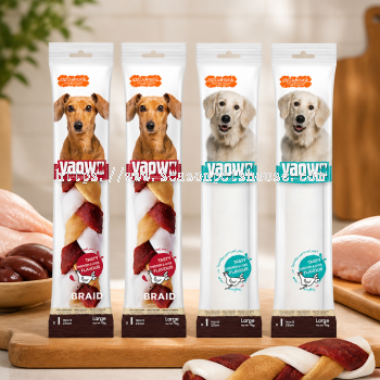Yaowo Durable Dog Dental Chews - Long-Lasting Chicken & Liver Treat 90g