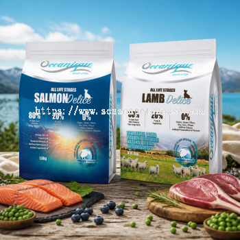 Oceanique Natural Grain-Free Dog Food for All Life Stages - Lamb & Salmon 1.6kg