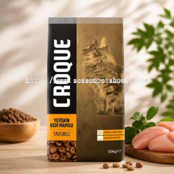 Croque Premium Adult Cat Dry Food Chicken Formula 10kg for Healthy Cats