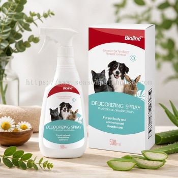 Bioline Pet Deodorizing Spray 500ml for Body & Environment Freshness