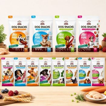 Howbone Just Pure Small Bone Dog Treats & Dental Chews for Healthy Dogs 75g-80g