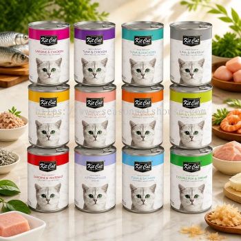 Kit Cat Grain-Free Wet Cat Food 400g - Premium Canned Nutrition for All Life Stages