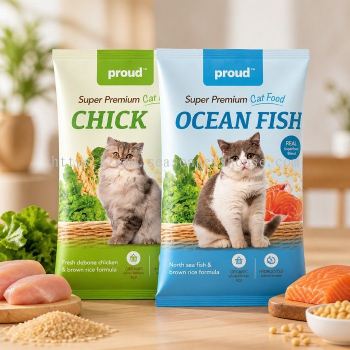 Proud Super Premium Cat Dry Food with Chicken & Ocean Fish - 8kg Nutritious Formula
